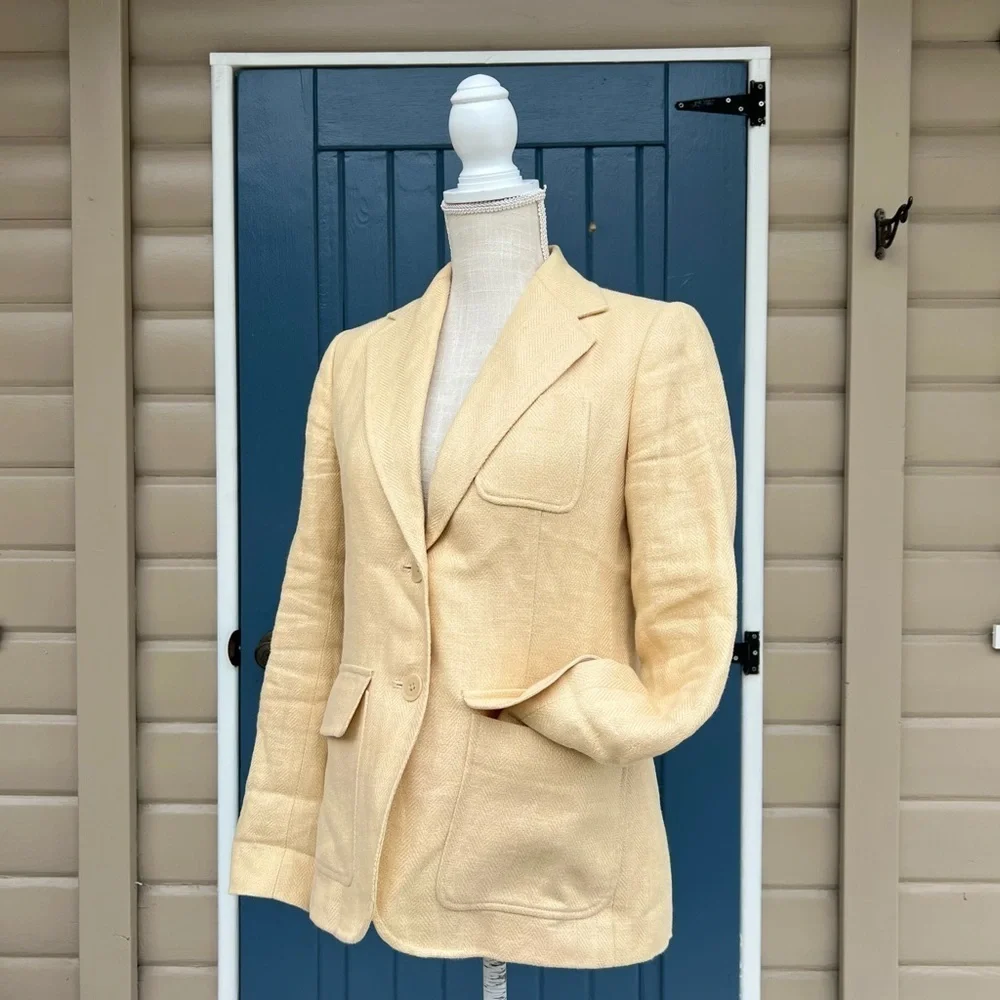 Lauren Ralph Lauren Black Label yellow Woman’s Blazer Size 2P